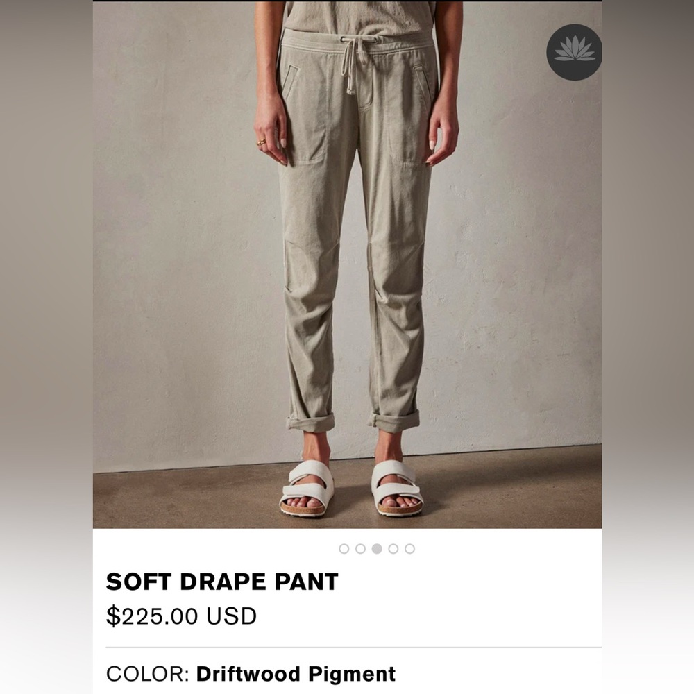 James Perse Soft Drape Pant - Picture 2 of 4